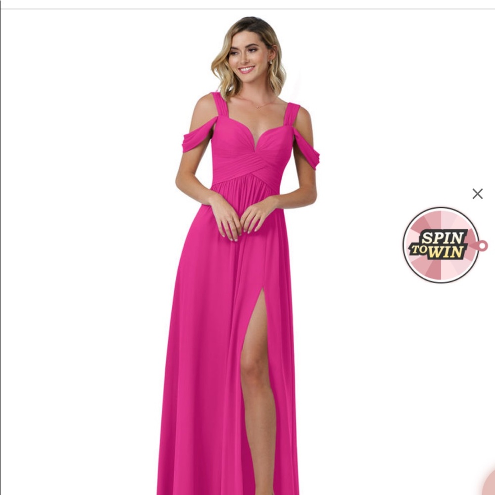 Azazie Lianne in Fuschia Size 18